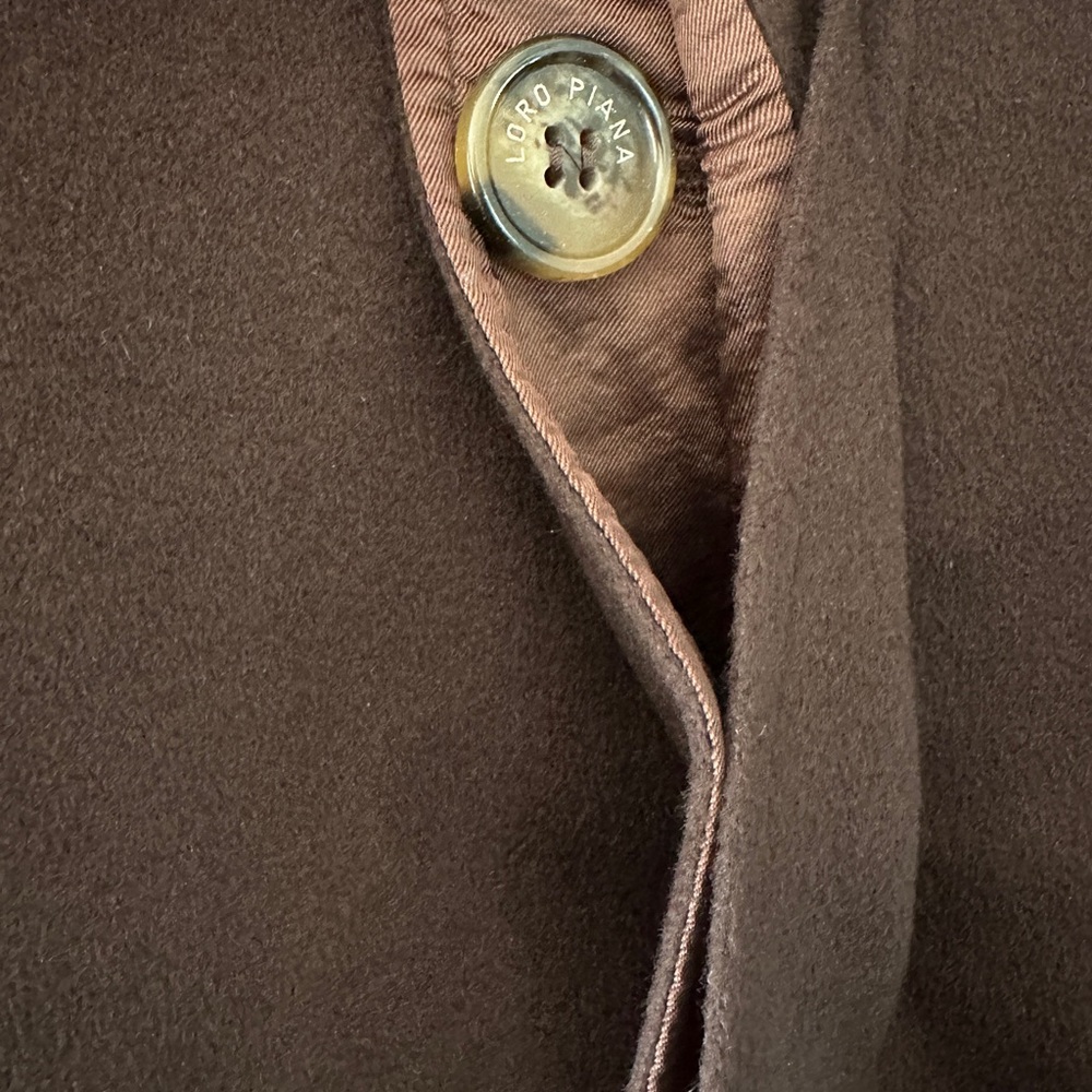 LORO PIANA: Storm System  - Long Jacket 💯% Cashmere Sz: Large - Picture 15 of 16